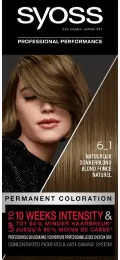 De Online Drogist Syoss color 6-1 natuurlijk donkerblond 1st aanbieding