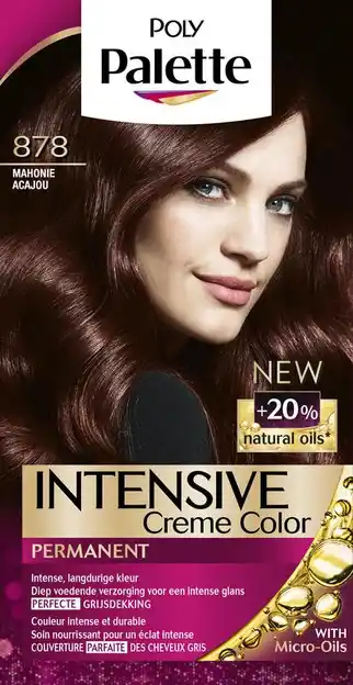 De Online Drogist Poly palette intensive crème color 878 mahonie 115ml aanbieding