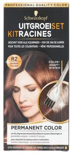 De Online Drogist Schwarzkopf vital colors schwarzkopf uitgroeiset r2 goudbruin 1st aanbieding