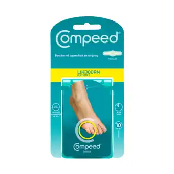 De Online Drogist Compeed likdoornpleister medium 10st aanbieding