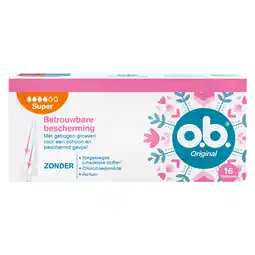 De Online Drogist Ob original tampons super 16st aanbieding