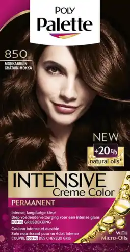 De Online Drogist Poly palette intensive crème color 850 mokka bruin 115ml aanbieding