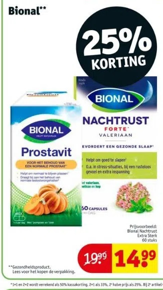 Kruidvat Bional** aanbieding