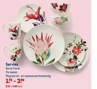 Makro Servies aanbieding