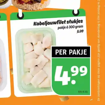 Poiesz Kabeljauwfilet pakje a 300 gram aanbieding