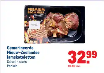 Makro Gemarineerde Nieuw-Zeelandse lamskoteletten 1 kilo aanbieding