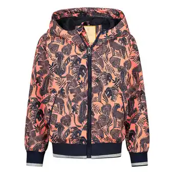 Wehkamp Orange stars bomberjack met all over print coral aanbieding