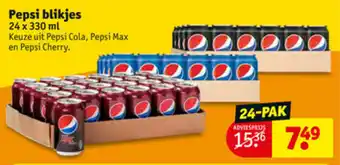 Kruidvat Pepsi 24*330ml aanbieding