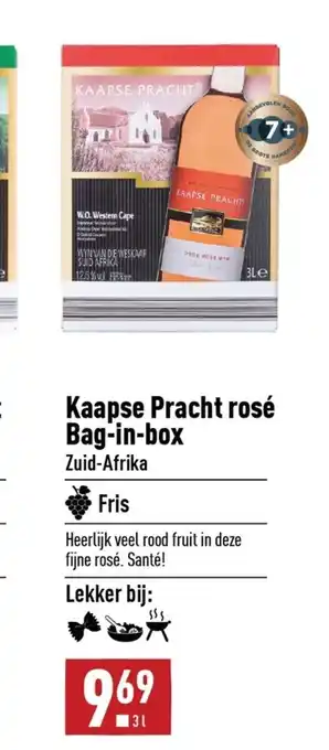 ALDI Kaapse Pracht rosé Bag-in-box 3 l aanbieding