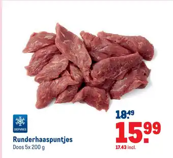 Makro Runderhaaspuntjes 5x200 gram aanbieding