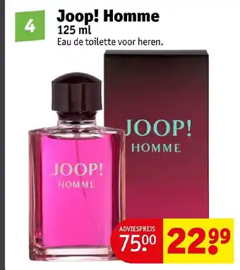 Kruidvat Joop! Homme 125ml aanbieding