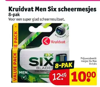 Kruidvat Kruidvat Men Six scheermesjes Gillette Labs 8-pak aanbieding