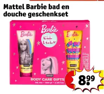 Kruidvat Mattel Barbie bad en douche geschenkset aanbieding