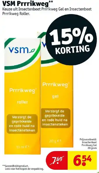 Kruidvat VSM Prrrikweg** Keuze uit Insectenbeet Prrrikweg Gel en Insectenbeet Prrrikweg Roller. aanbieding