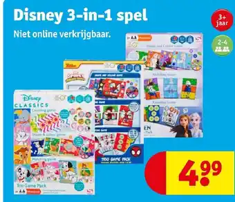 Kruidvat Disney 3-in-1 spel aanbieding