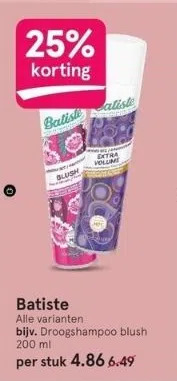 Etos Batiste aanbieding