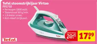 Kruidvat Tefal Stoomstruijkijzer Virtuo | FV1710 aanbieding