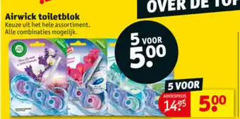 Kruidvat Airwick toiletblokken 5st aanbieding