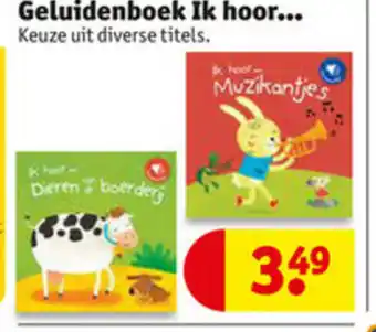 Kruidvat Geluidenboek Ik hoor... aanbieding