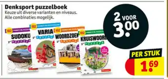 Kruidvat Denksport kinder puzzelboek aanbieding