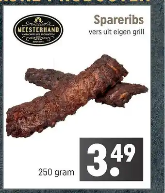 Dagwinkel Spareribs 250 gram aanbieding