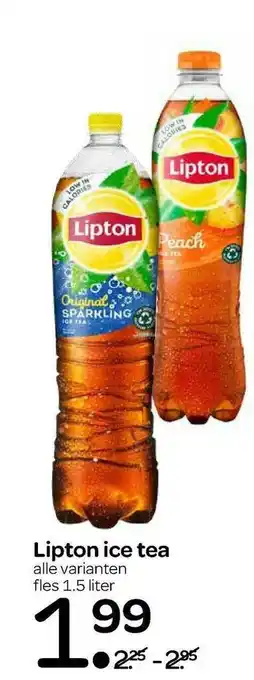 Spar Lipton ice tea 1,5 liter aanbieding