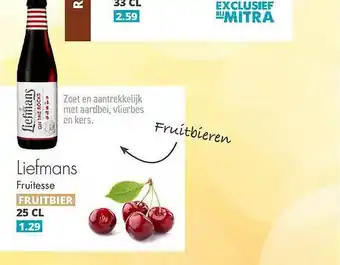 Mitra Liefmans fruitesse 25 cl aanbieding