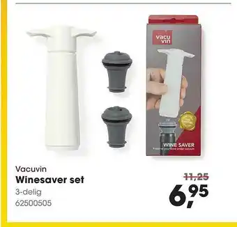 HANOS Vacuvin winesaver set 3-delig aanbieding