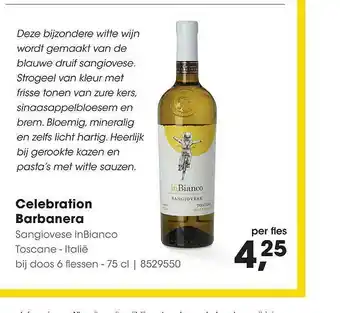 HANOS Celebration barbanera sangiovese inbianco toscane - italië aanbieding