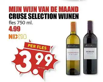 MCD Supermarkt Cruse selection wijnen 750 ml aanbieding