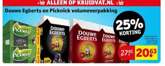 Kruidvat Douwe Egberts en Picknick volumeverpakking aanbieding