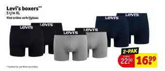 Kruidvat Levi's boxers** St/m XL aanbieding