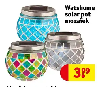 Kruidvat Watshome solar pot mozaiek aanbieding