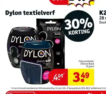 Kruidvat Dylon textielverf aanbieding