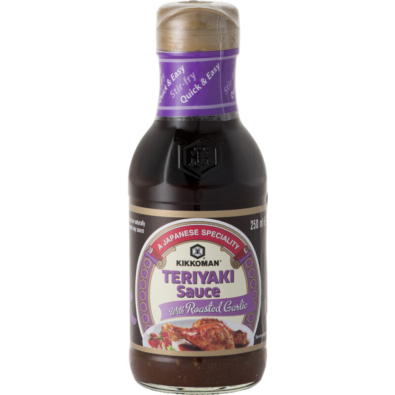 Kikkoman teriyaki sauce roasted garlic aanbieding bij Albert Heijn