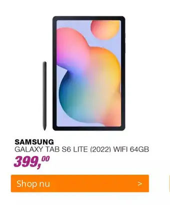 EP SAMSUNG GALAXY TAB S6 LITE (2022) WIFI 64GB aanbieding