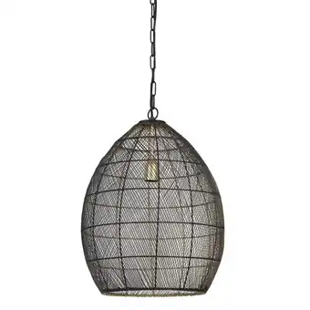 fonQ Light & living - hanglamp meya - 40x40x53 - zwart aanbieding