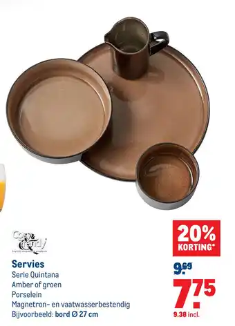 Makro Servies Serie Quintana aanbieding