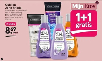 Etos Guhl en john frieda aanbieding