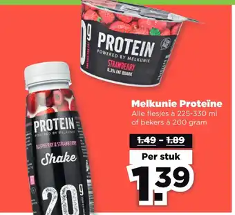 PLUS Melkunie proteïne aanbieding