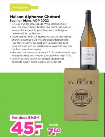 PLUS Maison alphonse chotard saumur blanc aop 2022 aanbieding