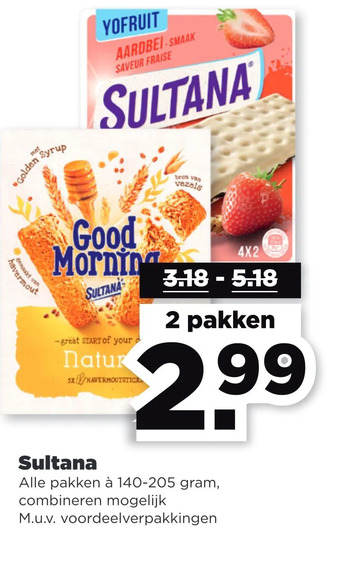 PLUS Sultana aanbieding