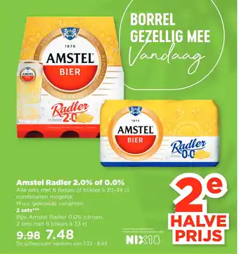 PLUS Amstel radler 2.0% of 0.0% aanbieding