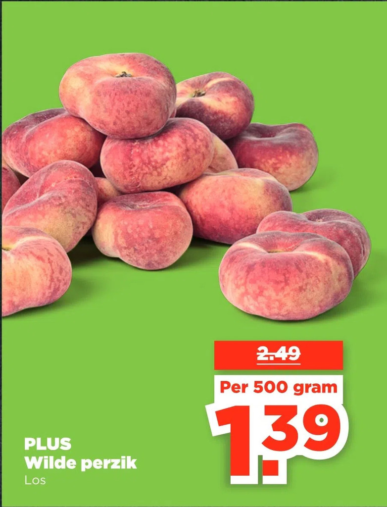 Plus wilde perzik aanbieding bij PLUS