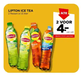 Jumbo LIPTON ICE TEA 2 flessen à 1,5 liter aanbieding