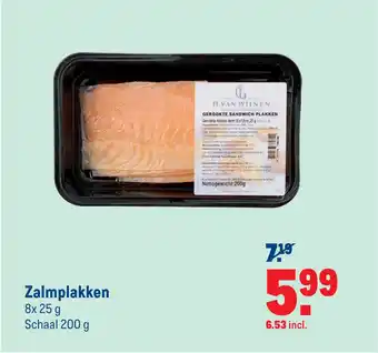 Makro Zalmplakken 200 gram aanbieding