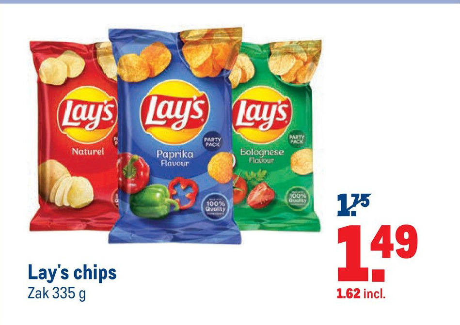 Lay's chips 335 gram aanbieding bij Makro