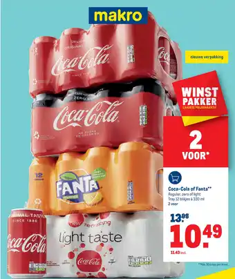 Makro Coca-Cola of Fanta aanbieding