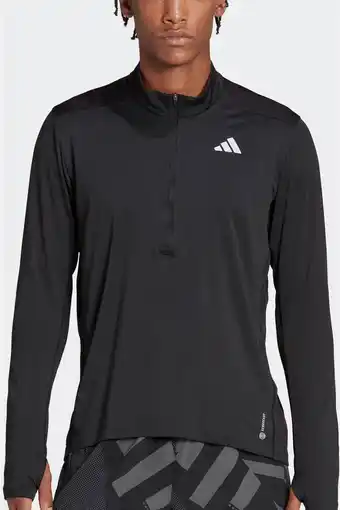 Wehkamp Adidas performance hardloopshirt zwart aanbieding