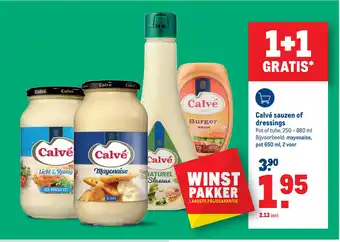 Makro Calvé sauzen of dressings aanbieding